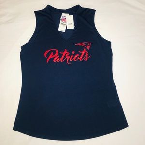 New England Patriots Women Sleeveless Tee